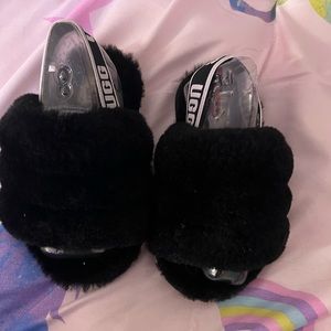 Toddler UGG fluff yeah slide